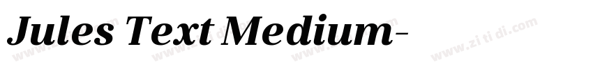 Jules Text Medium字体转换